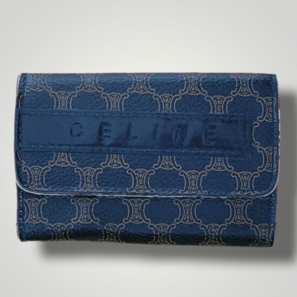 CELINE MONOGRAM KEY HOLDER WALLET POUCH
